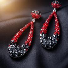 Сребърни Обеци С Кристали От Sw® SO371 Red Hematite Сребърни Обеци С Кристали От Sw® SO371 Red Hematite