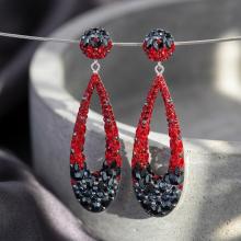 Сребърни Обеци С Кристали От Sw® SO371 Red Hematite Сребърни Обеци С Кристали От Sw® SO371 Red Hematite
