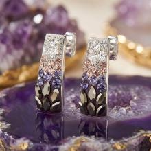 Сребърни обеци Ariana с кристали от Sw® Corsette