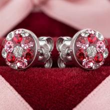 Сребърни Полутопчета С Кристали От Sw® Bold Rose 9 мм Сребърни Полутопчета С Кристали От Sw® Bold Rose 9 мм