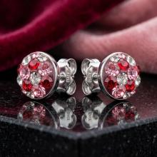 Сребърни Полутопчета С Кристали От Sw® Bold Rose 9 мм Сребърни Полутопчета С Кристали От Sw® Bold Rose 9 мм