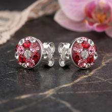 Сребърни Полутопчета С Кристали От Sw® Bold Rose 9 мм Сребърни Полутопчета С Кристали От Sw® Bold Rose 9 мм