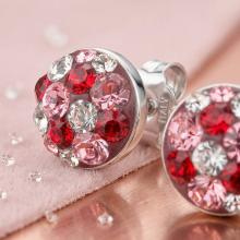 Сребърни Полутопчета С Кристали От Sw® Bold Rose 9 мм Сребърни Полутопчета С Кристали От Sw® Bold Rose 9 мм