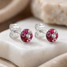 Сребърни Полутопчета С Кристали От Sw® Bold Rose 5мм Сребърни Полутопчета С Кристали От Sw® Bold Rose 5мм