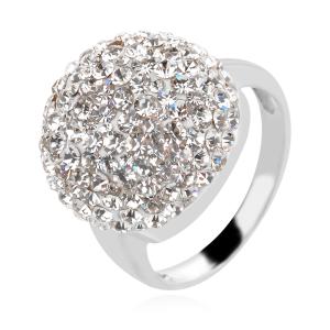 Сребърен пръстен с кристали от Sw® SP602 Crystal