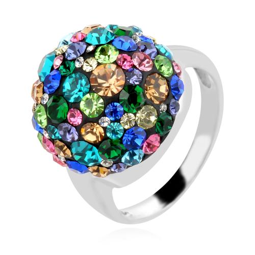 Сребърен Пръстен С Кристали От Sw® SP602 Multicolor