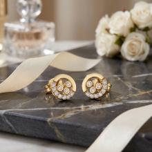 Златни обеци Sunrise