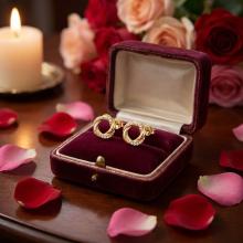 Златни обеци Магия