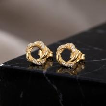 Златни обеци Магия