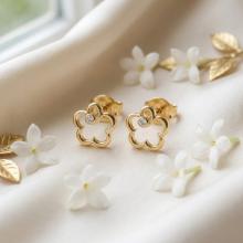 Златни обеци "Цветенца"