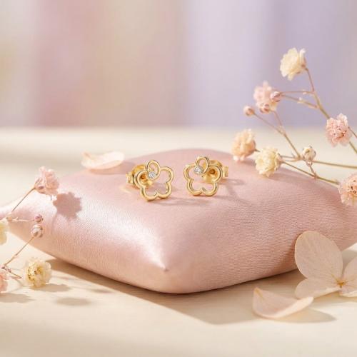 Златни обеци "Цветенца"