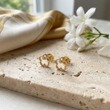 Златни обеци "Цветенца"