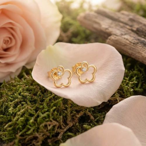 Златни обеци Цветенца