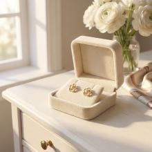 Златни обеци "Цветенца"