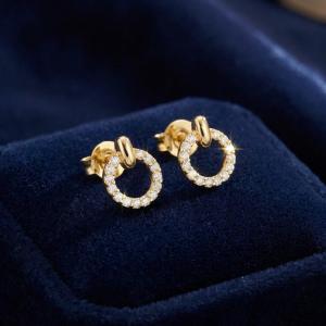 Златни обеци Ivory