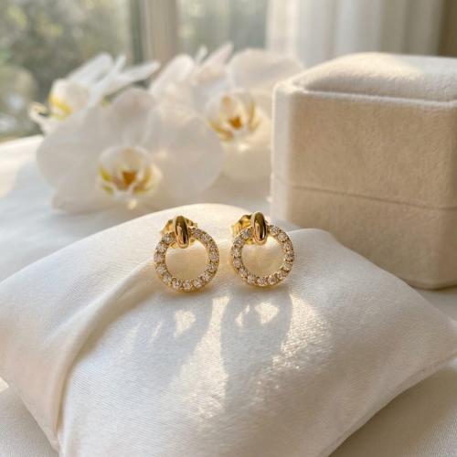 Златни обеци Ivory