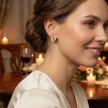 Златни обеци Плетеница Златни обеци Плетеница