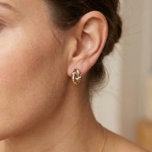 Златни обеци Плетеница Златни обеци Плетеница