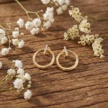 Златни обеци Circle Elegance