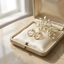 Златни обеци Circle Elegance