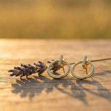 Златни обеци Circle Elegance