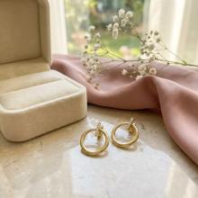 Златни обеци Circle Elegance