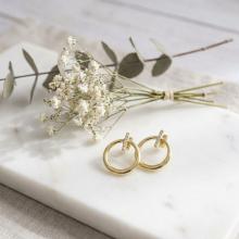 Златни обеци Circle Elegance