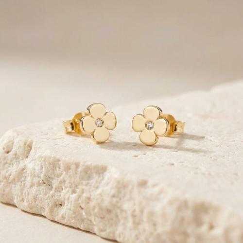 Златни обеци Цветенца