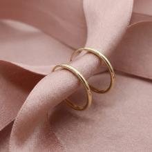 Златни обеци халки 13мм