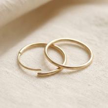 Златни обеци халки 13мм