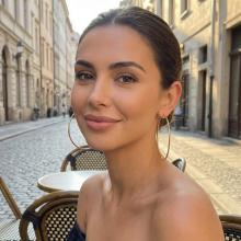 Големи златни обеци халки 70 мм Големи златни обеци халки 70 мм