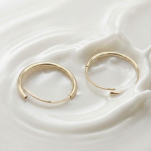 Златни обеци халки 12мм