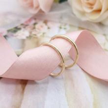 Детски златни обеци халки 9мм