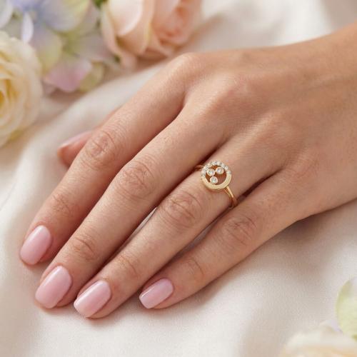 Дамски златен пръстен Sunrise