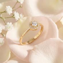 Дамски златен пръстен Слънце Дамски златен пръстен Слънце