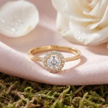 Дамски златен пръстен Слънце Дамски златен пръстен Слънце