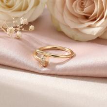 Дамски златен пръстен Пирон