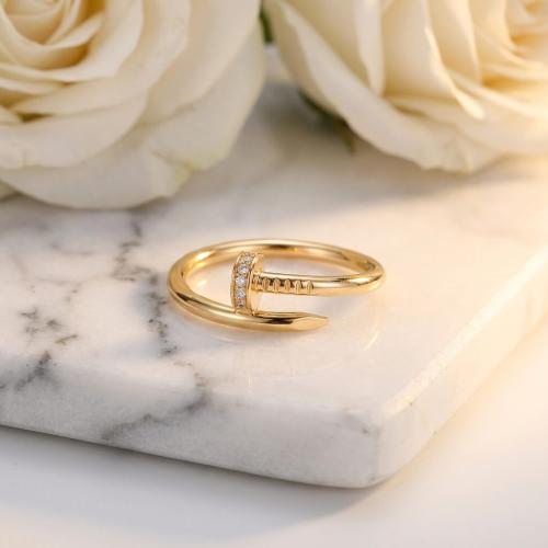 Дамски златен пръстен Пирон