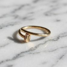 Дамски златен пръстен Пирон Дамски златен пръстен Пирон