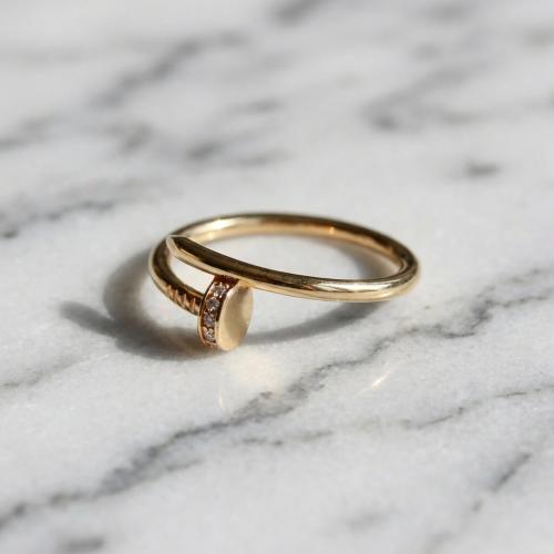 Дамски златен пръстен Пирон