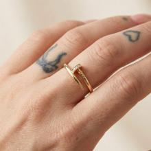 Дамски златен пръстен Пирон Дамски златен пръстен Пирон