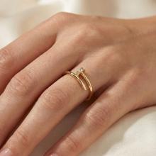 Дамски златен пръстен Пирон