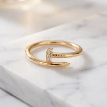 Дамски златен пръстен Пирон Дамски златен пръстен Пирон