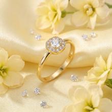 Дамски златен пръстен Идилия