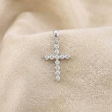 Златно кръстче с циркони