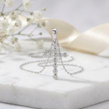 Златно кръстче с циркони