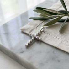 Златно кръстче с циркони