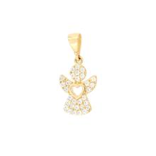 Златно ангелче с циркони