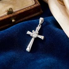 Златно кръстче с циркони