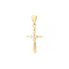 Златно кръстче с циркони Златно кръстче с циркони